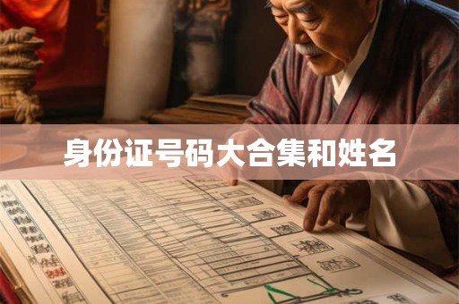 身份证号码大合集和姓名