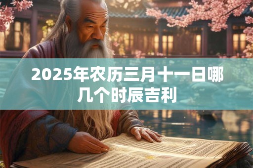 2025年农历三月十一日哪几个时辰吉利