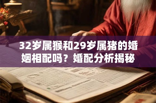 32岁属猴和29岁属猪的婚姻相配吗？婚配分析揭秘
