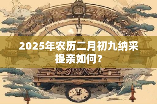2025年农历二月初九纳采提亲如何？