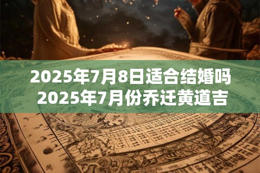 2025年7月8日适合结婚吗 2025年7月份乔迁黄道吉日查询