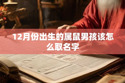 12月份出生的属鼠男孩该怎么取名字
