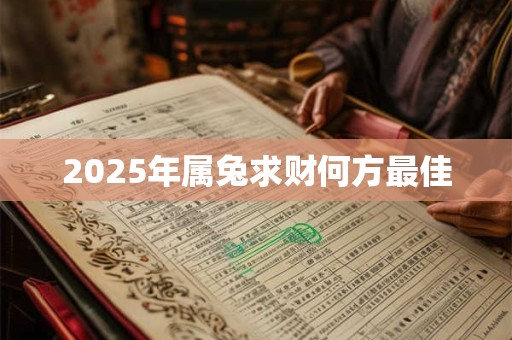 2025年属兔求财何方最佳