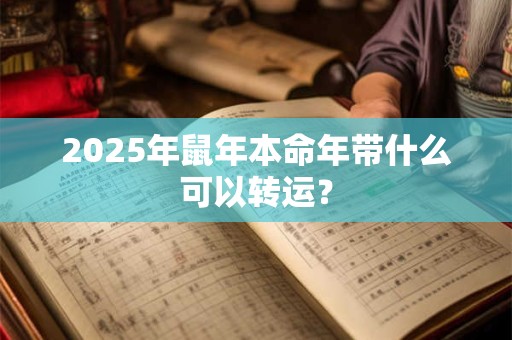 2025年鼠年本命年带什么可以转运？