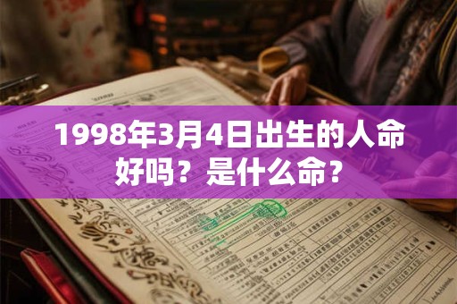 1998年3月4日出生的人命好吗？是什么命？