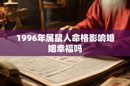 1996年属鼠人命格影响婚姻幸福吗