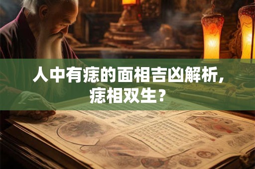 人中有痣的面相吉凶解析,痣相双生? 人中有痣的面相吉凶解析,痣相双生?