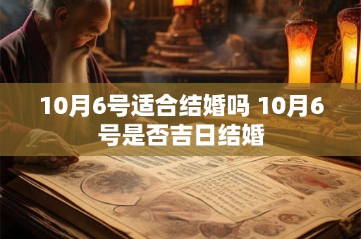 10月6号适合结婚吗 10月6号是否吉日结婚