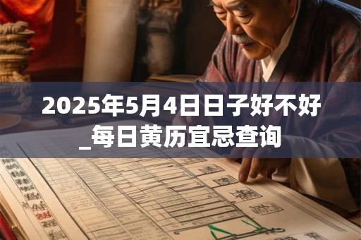 2025年5月4日日子好不好_每日黄历宜忌查询