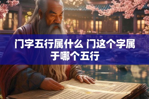 门字五行属什么 门这个字属于哪个五行