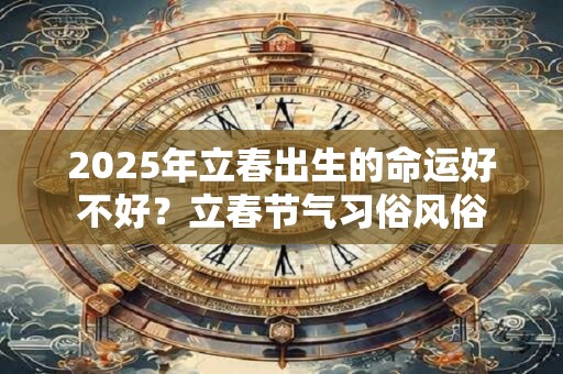 2025年立春出生的命运好不好？立春节气习俗风俗