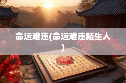 命运难违(命运难违陌生人)