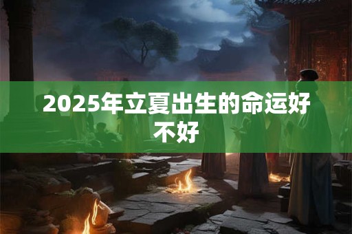2025年立夏出生的命运好不好 2025年立夏出生的命运好不好