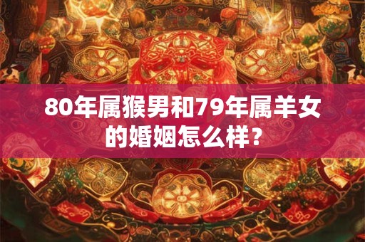 80年属猴男和79年属羊女的婚姻怎么样？