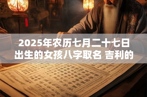 2025年农历七月二十七日出生的女孩八字取名 吉利的女孩名字