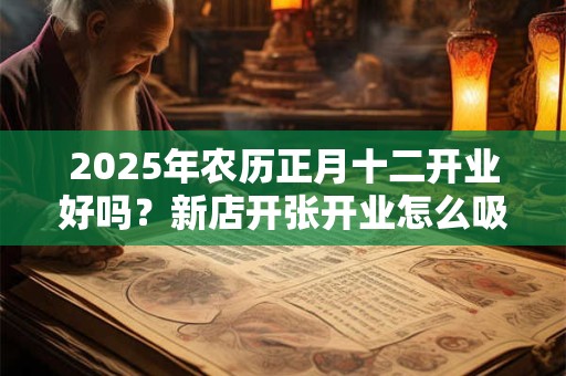 2025年农历正月十二开业好吗？新店开张开业怎么吸引顾客？