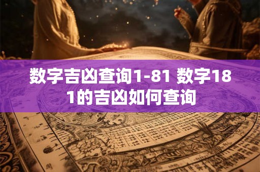 数字吉凶查询1-81 数字181的吉凶如何查询