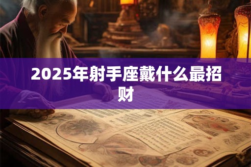 2025年射手座戴什么最招财
