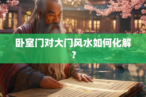 卧室门对大门风水如何化解？