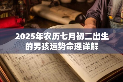 2025年农历七月初二出生的男孩运势命理详解