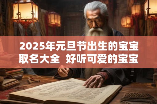 2025年元旦节出生的宝宝取名大全  好听可爱的宝宝名字