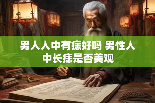 男人人中有痣好吗 男性人中长痣是否美观