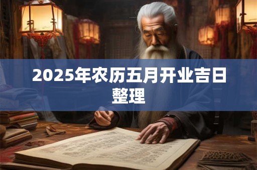 2025年农历五月开业吉日整理