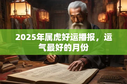 2025年属虎好运播报，运气最好的月份
