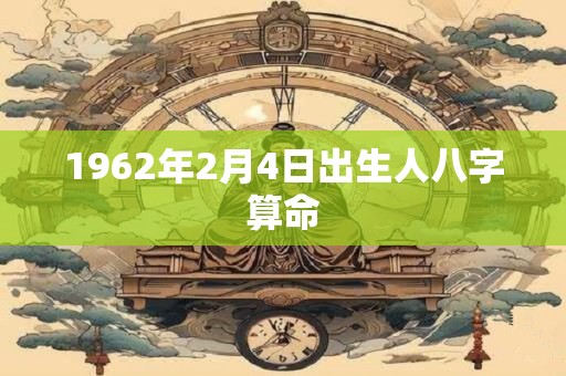1962年2月4日出生人八字算命