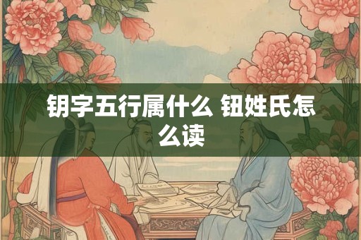 钥字五行属什么 钮姓氏怎么读