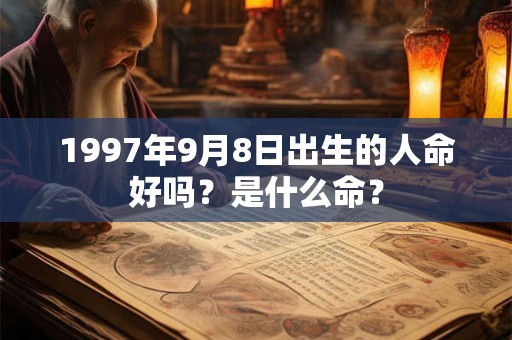 1997年9月8日出生的人命好吗？是什么命？