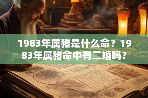 1983年属猪是什么命？1983年属猪命中有二婚吗？
