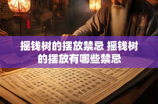 摇钱树的摆放禁忌 摇钱树的摆放有哪些禁忌
