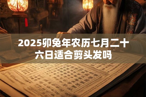 2025卯兔年农历七月二十六日适合剪头发吗