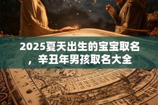 2025夏天出生的宝宝取名，辛丑年男孩取名大全