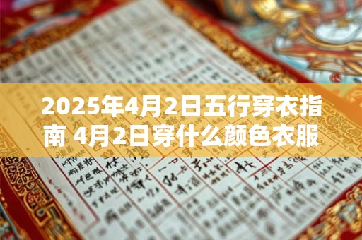 2025年4月2日五行穿衣指南 4月2日穿什么颜色衣服