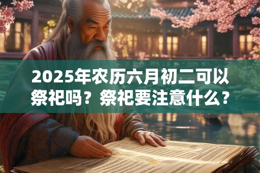 2025年农历六月初二可以祭祀吗？祭祀要注意什么？