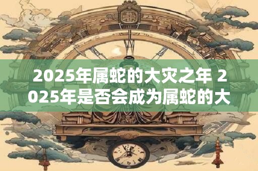 2025年属蛇的大灾之年 2025年是否会成为属蛇的大灾之年