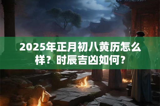 2025年正月初八黄历怎么样？时辰吉凶如何？