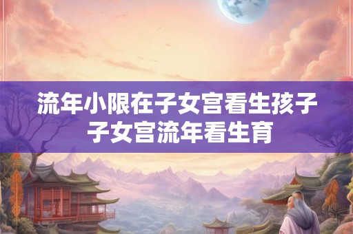 流年小限在子女宫看生孩子 子女宫流年看生育