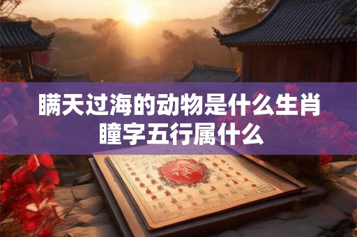 瞒天过海的动物是什么生肖 瞳字五行属什么