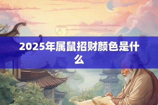 2025年属鼠招财颜色是什么