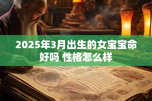 2025年3月出生的女宝宝命好吗 性格怎么样