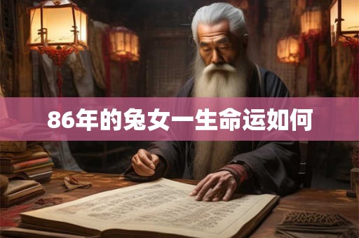 86年的兔女一生命运如何 86年的兔女一生命运如何