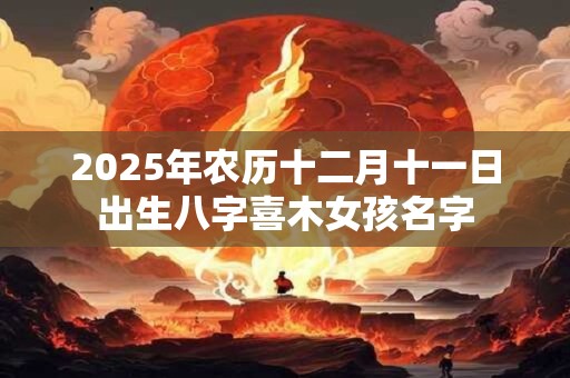 2026年农历十二月十一日出生八字喜木女孩名字