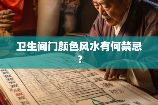 卫生间门颜色风水有何禁忌？