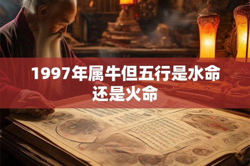 1997年属牛但五行是水命还是火命