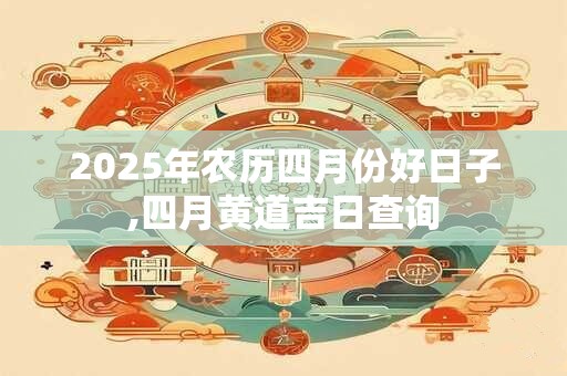 2025年农历四月份好日子,四月黄道吉日查询