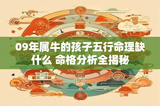 09年属牛的孩子五行命理缺什么 命格分析全揭秘