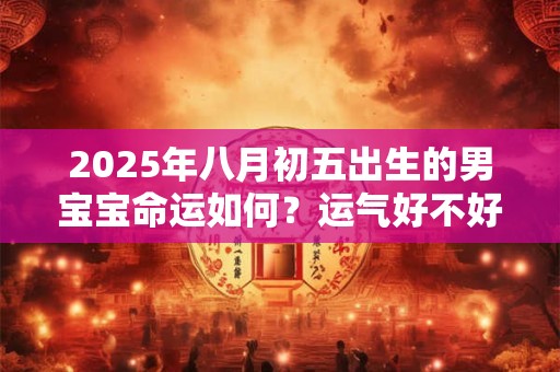 2025年八月初五出生的男宝宝命运如何？运气好不好